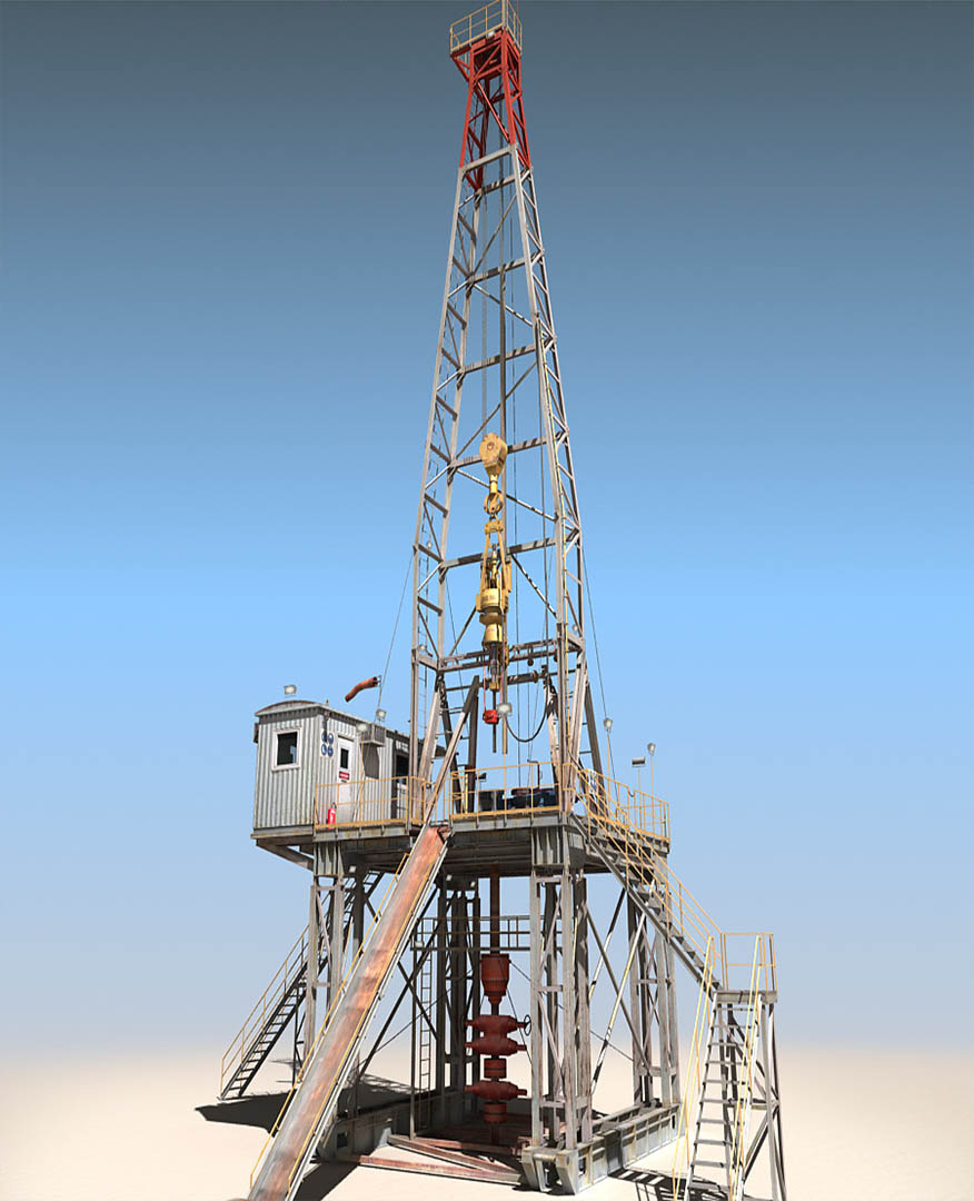 Модель буровой. Drilling Rig (Land Rig) Kuwait. Land Rig (Oil & Gas sector). Буровая вышка 3д модель. Drilling Rig TZ-458b.